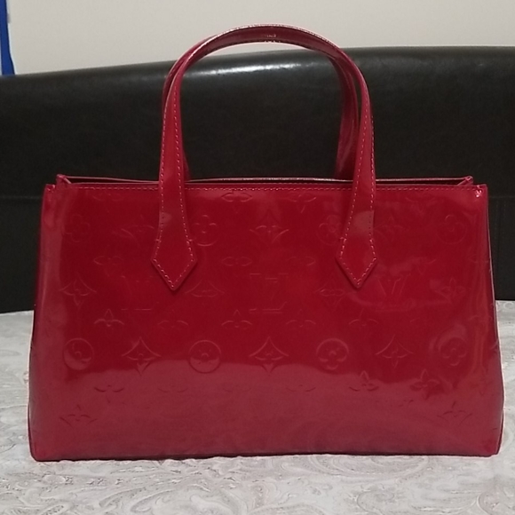 Lous Vuitton Vernis Wilshire PM Pomme D'amour - Picture 13 of 16